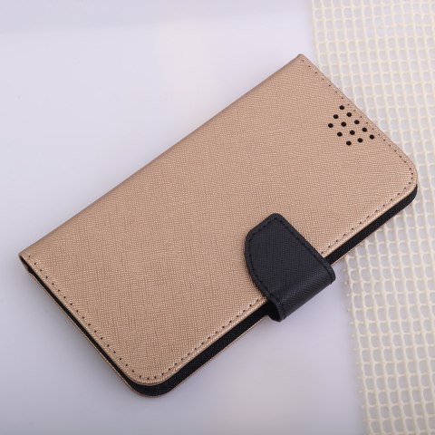 Etui Smart Universal Fancy 5,5-5,7" 80x160 złoto-czarne Etui Smart Universal Fancy 5,5-5,7" 80x160 złoto-czarne