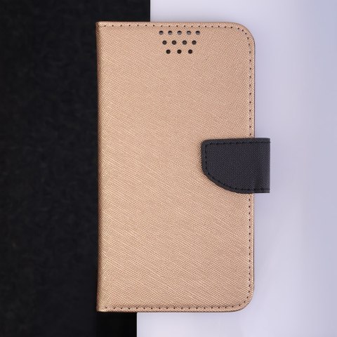 Etui Smart Universal Fancy 5,5-5,7" 80x160 złoto-czarne Etui Smart Universal Fancy 5,5-5,7" 80x160 złoto-czarne