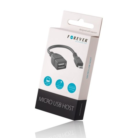 Forever adapter USB - microUSB czarny Forever adapter USB - microUSB czarny