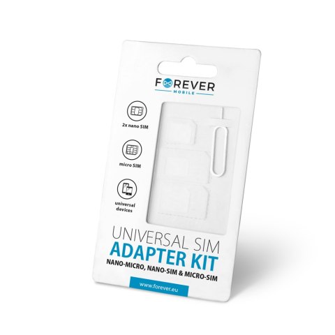 Forever zestaw adapterów do karty SIM Forever zestaw adapterów do karty SIM
