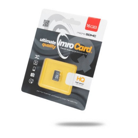Imro karta pamięci 16GB microSDHC kl. 10 UHS-I Imro karta pamięci 16GB microSDHC kl. 10 UHS-I