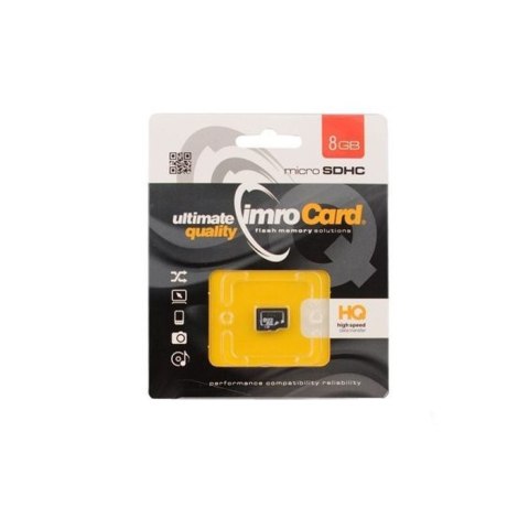 Imro karta pamięci 8GB microSDHC kl. 10 Imro karta pamięci 8GB microSDHC kl. 10