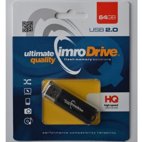 Imro pendrive 64GB USB 2.0 Black czarny Imro pendrive 64GB USB 2.0 Black czarny