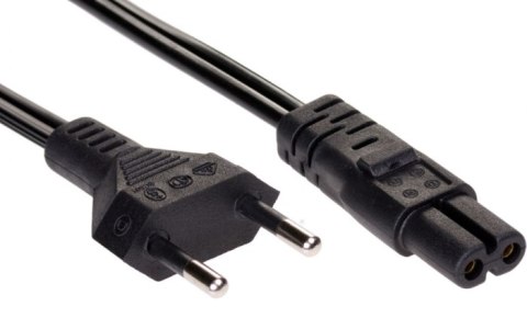Akyga kabel zasilający AK-RD-01A do notebooka 2pin IEC C7 1.5m wtyk EU Akyga kabel zasilający AK-RD-01A do notebooka 2pin IEC C7 1.5m wtyk EU