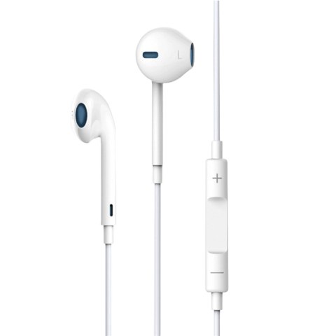 Devia słuchawki przewodowe Smart EarPods jack 3,5mm douszne białe Devia słuchawki przewodowe Smart EarPods jack 3,5mm douszne białe