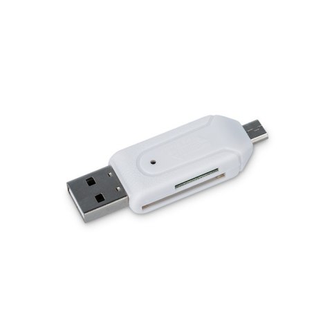 Forever czytnik kart microSD i SD USB + microUSB biały OTG Forever czytnik kart microSD i SD USB + microUSB biały OTG