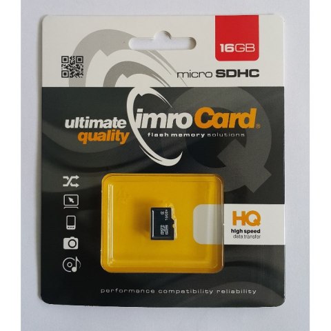 Imro karta pamięci 16GB microSDHC kl. 6 Imro karta pamięci 16GB microSDHC kl. 6