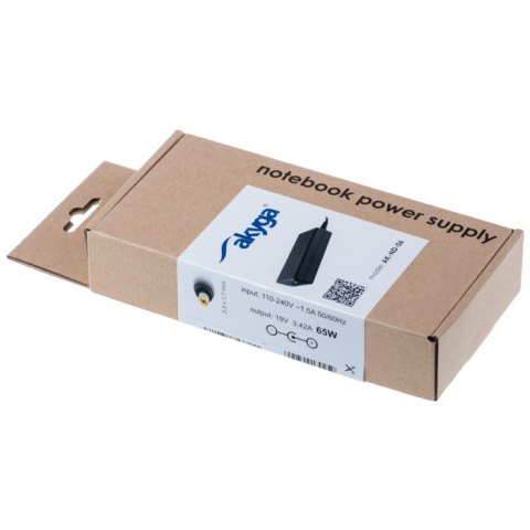 Zasilacz do laptopa Acer Akyga AK-ND-06 19V/3.42A 65W 5.5x1.7 mm Zasilacz do laptopa Acer Akyga AK-ND-06 19V/3.42A 65W 5.5x1.7 mm