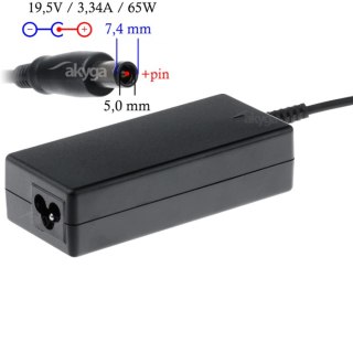 Zasilacz do laptopa DELL AK-ND-05 19.5V/3.34A 65W 7.4x5.0 mm + pin DELL