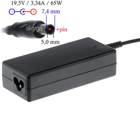Zasilacz do laptopa DELL AK-ND-05 19.5V/3.34A 65W 7.4x5.0 mm + pin DELL Zasilacz do laptopa DELL AK-ND-05 19.5V/3.34A 65W 7.4x5.0 mm + pin DELL