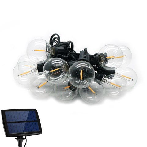 Forever Light Girlanda solarna LED SUNARI FLS-120 5,5m + 10 żarówek G40 przezroczysta IP44 Forever Light Girlanda solarna LED SUNARI FLS-120 5,5m + 10 żarówek G40 przezroczysta IP44