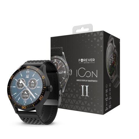 Forever Smartwatch AMOLED ICON II AW-110 czarny Forever Smartwatch AMOLED ICON II AW-110 czarny