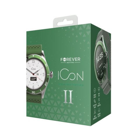 Forever Smartwatch AMOLED ICON II AW-110 zielony Forever Smartwatch AMOLED ICON II AW-110 zielony