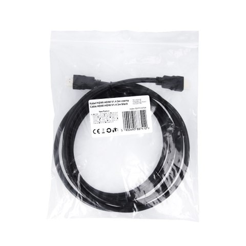 Kabel HDMI-HDMI V1.4 3m czarny Kabel HDMI-HDMI V1.4 3m czarny