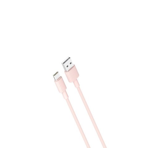 XO kabel NB156 USB - USB-C 1,0 m 2,4A różowy XO kabel NB156 USB - USB-C 1,0 m 2,4A różowy