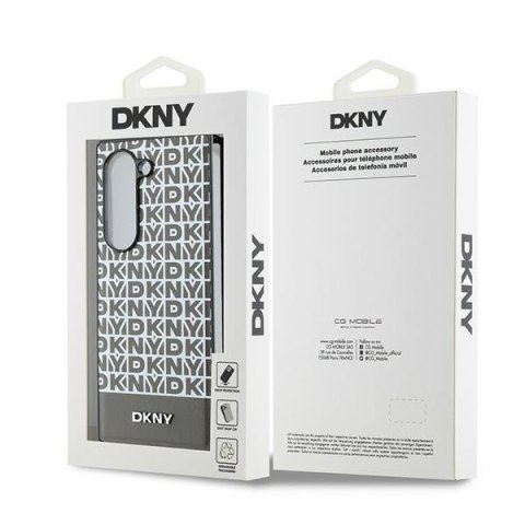 DKNY nakładka do Samsung Galaxy Z Fold6 DK000226 brązowa Repeat Pattern Bottom Stripe