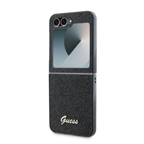 Guess nakładka do Samsung Galaxy Z Flip6 GUE003743 czarna 4G Glitter Script Guess nakładka do Samsung Galaxy Z Flip6 GUE003743 czarna 4G Glitter Script