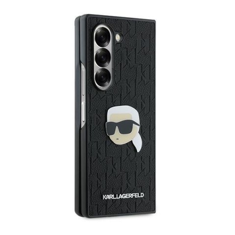 Karl Lagerfeld nakładka do Samsung Galaxy Z Fold6 KF002202 czarna Saffiano Monogram Head Pin Karl Lagerfeld nakładka do Samsung Galaxy Z Fold6 KF002202 czarna Saffiano Monogram Head Pin