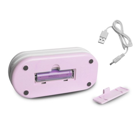 Lampka biurkowa LED składana, 3000/4500/6000K, 1200mAh, różowa, LTC Lampka biurkowa LED składana, 3000/4500/6000K, 1200mAh, różowa, LTC