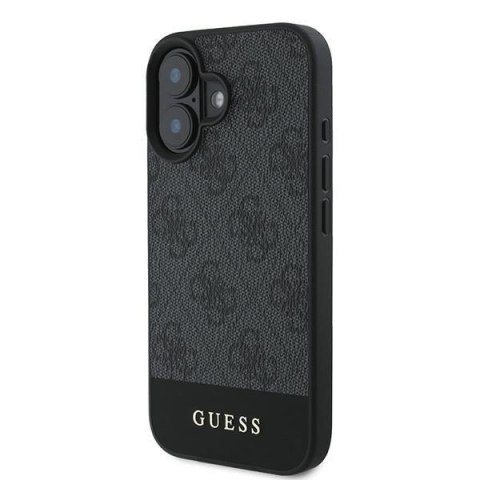 Guess nakładka do iPhone 16 6,1" GUHCP16SG4GLGR szara hardcase 4G Bottom Stripe Guess nakładka do iPhone 16 6,1" GUHCP16SG4GLGR szara hardcase 4G Bottom Stripe