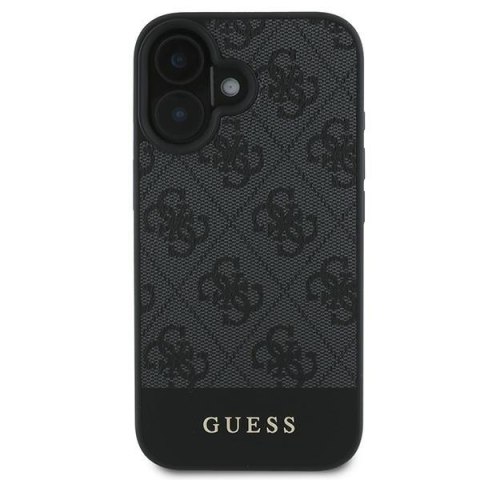 Guess nakładka do iPhone 16 6,1" GUHCP16SG4GLGR szara hardcase 4G Bottom Stripe Guess nakładka do iPhone 16 6,1" GUHCP16SG4GLGR szara hardcase 4G Bottom Stripe