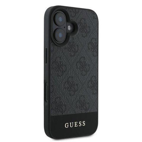 Guess nakładka do iPhone 16 6,1" GUHCP16SG4GLGR szara hardcase 4G Bottom Stripe Guess nakładka do iPhone 16 6,1" GUHCP16SG4GLGR szara hardcase 4G Bottom Stripe