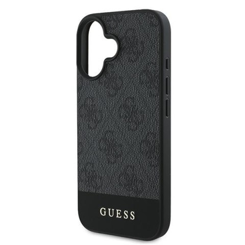 Guess nakładka do iPhone 16 6,1" GUHCP16SG4GLGR szara hardcase 4G Bottom Stripe Guess nakładka do iPhone 16 6,1" GUHCP16SG4GLGR szara hardcase 4G Bottom Stripe