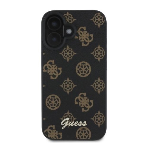 Guess nakładka do iPhone 16 6,1" GUHMP16SPGPYSK czarna hardcase Peony Script MagSafe Guess nakładka do iPhone 16 6,1" GUHMP16SPGPYSK czarna hardcase Peony Script MagSafe