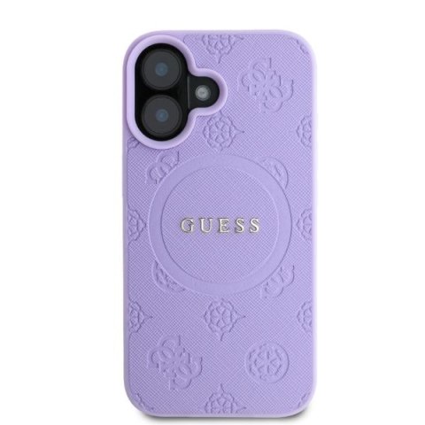 Guess nakładka do iPhone 16 6,1" GUHMP16SPSAPSMEU fioletowa hardcase Saffiano Peony Classic Logo MagSafe Guess nakładka do iPhone 16 6,1" GUHMP16SPSAPSMEU fioletowa hardcase Saffiano Peony Classic Logo MagSafe