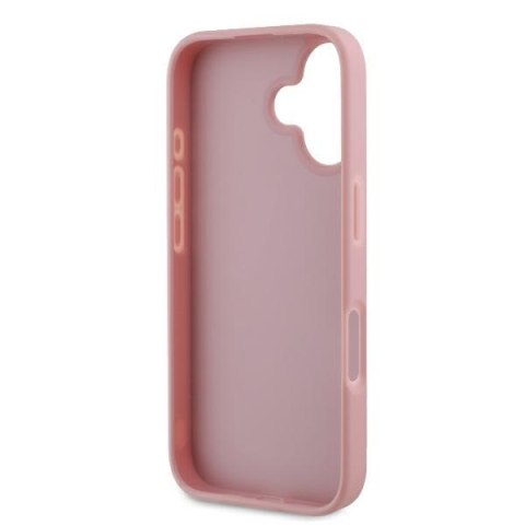 Guess nakładka do iPhone 16 Plus 6,7" GUHCP16MHG4SGP różowa hardcase Fixed Glitter Big 4G