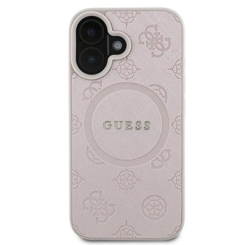 Guess nakładka do iPhone 16 Plus 6,7" GUHMP16MPSAPSMEP różowa hardcase Saffiano Peony Classic Logo MagSafe Guess nakładka do iPhone 16 Plus 6,7" GUHMP16MPSAPSMEP różowa hardcase Saffiano Peony Classic Logo MagSafe