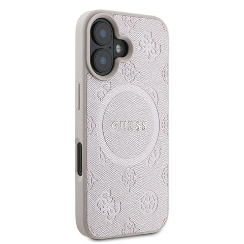 Guess nakładka do iPhone 16 Plus 6,7" GUHMP16MPSAPSMEP różowa hardcase Saffiano Peony Classic Logo MagSafe Guess nakładka do iPhone 16 Plus 6,7" GUHMP16MPSAPSMEP różowa hardcase Saffiano Peony Classic Logo MagSafe