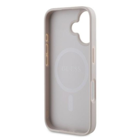 Guess nakładka do iPhone 16 Plus 6,7" GUHMP16MPSAPSMEP różowa hardcase Saffiano Peony Classic Logo MagSafe Guess nakładka do iPhone 16 Plus 6,7" GUHMP16MPSAPSMEP różowa hardcase Saffiano Peony Classic Logo MagSafe