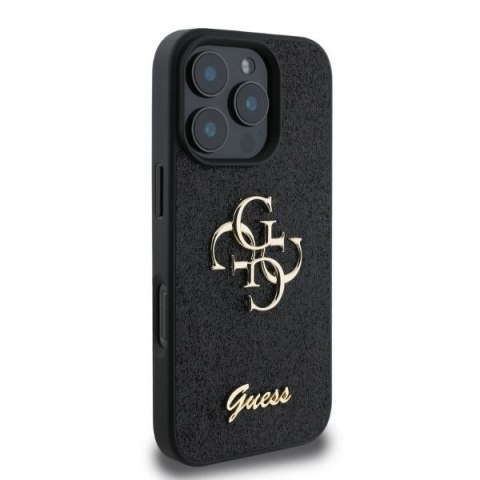 Guess nakładka do iPhone 16 Pro 6,3" GUHCP16LHG4SGK czarna hardcase Fixed Glitter Big 4G Guess nakładka do iPhone 16 Pro 6,3" GUHCP16LHG4SGK czarna hardcase Fixed Glitter Big 4G