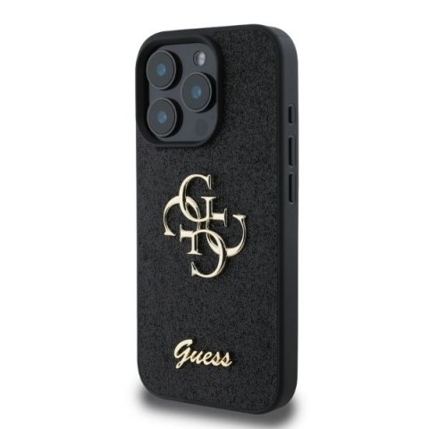 Guess nakładka do iPhone 16 Pro 6,3" GUHCP16LHG4SGK czarna hardcase Fixed Glitter Big 4G Guess nakładka do iPhone 16 Pro 6,3" GUHCP16LHG4SGK czarna hardcase Fixed Glitter Big 4G