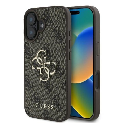 Guess nakładka 4G Big Logo do iPhone 16 6,1" GUHCP16S4GMGBR brązowa Guess nakładka 4G Big Logo do iPhone 16 6,1" GUHCP16S4GMGBR brązowa