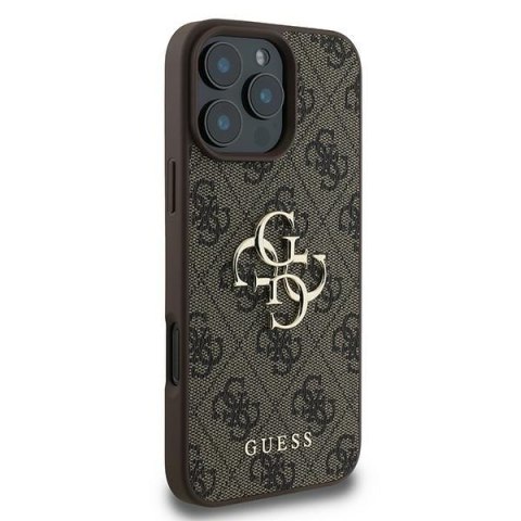 Guess nakładka 4G Big Logo do iPhone 16 Pro 6,3" GUHCP16L4GMGBR brązowa Guess nakładka 4G Big Logo do iPhone 16 Pro 6,3" GUHCP16L4GMGBR brązowa