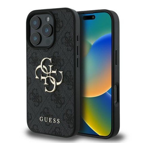 Guess nakładka 4G Big Logo do iPhone 16 Pro 6,3" GUHCP16L4GMGGR czarna Guess nakładka 4G Big Logo do iPhone 16 Pro 6,3" GUHCP16L4GMGGR czarna