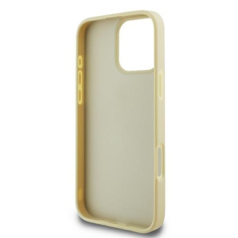 Guess nakładka Fixed Glitter Big 4G do iPhone 16 Pro 6,3" GUHCP16LHG4SGD złota
