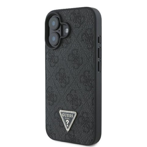 Guess nakładka Leather 4G Triangle Strass do iPhone 16 6,1" GUHCP16SP4TDPK czarna MagSafe Guess nakładka Leather 4G Triangle Strass do iPhone 16 6,1" GUHCP16SP4TDPK czarna MagSafe