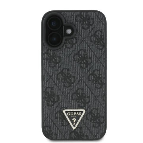 Guess nakładka Leather 4G Triangle Strass do iPhone 16 6,1" GUHCP16SP4TDPK czarna MagSafe Guess nakładka Leather 4G Triangle Strass do iPhone 16 6,1" GUHCP16SP4TDPK czarna MagSafe