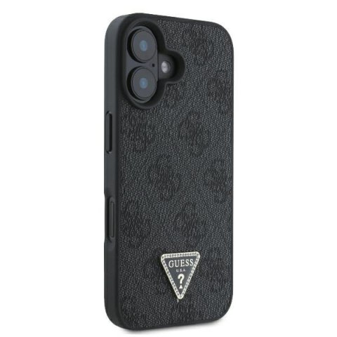 Guess nakładka Leather 4G Triangle Strass do iPhone 16 6,1" GUHCP16SP4TDPK czarna MagSafe Guess nakładka Leather 4G Triangle Strass do iPhone 16 6,1" GUHCP16SP4TDPK czarna MagSafe