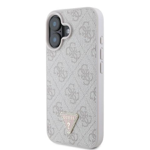 Guess nakładka Leather 4G Triangle Strass do iPhone 16 6,1" GUHCP16SP4TDPP różowa MagSafe Guess nakładka Leather 4G Triangle Strass do iPhone 16 6,1" GUHCP16SP4TDPP różowa MagSafe