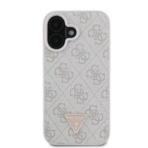Guess nakładka Leather 4G Triangle Strass do iPhone 16 6,1" GUHCP16SP4TDPP różowa MagSafe Guess nakładka Leather 4G Triangle Strass do iPhone 16 6,1" GUHCP16SP4TDPP różowa MagSafe