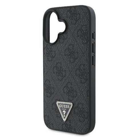 Guess nakładka Leather 4G Triangle Strass do iPhone 16 Plus 6,7" GUHCP16MP4TDPK czarna MagSafe Guess nakładka Leather 4G Triangle Strass do iPhone 16 Plus 6,7" GUHCP16MP4TDPK czarna MagSafe