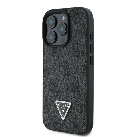 Guess nakładka Leather 4G Triangle Strass do iPhone 16 Pro 6,3" GUHCP16LP4TDPK czarna MagSafe Guess nakładka Leather 4G Triangle Strass do iPhone 16 Pro 6,3" GUHCP16LP4TDPK czarna MagSafe