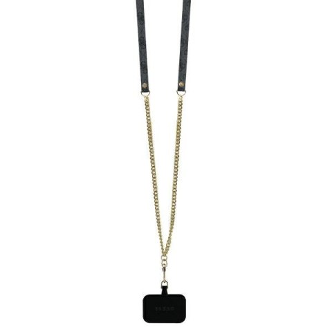Guess nakładka Leather Metal Logo Strass Crossbody do iPhone 16 6,1" GUHCP16SP4TDSCPK czarna Guess nakładka Leather Metal Logo Strass Crossbody do iPhone 16 6,1" GUHCP16SP4TDSCPK czarna