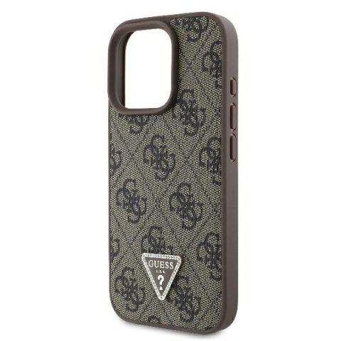 Guess nakładka Leather Metal Logo Strass Crossbody do iPhone 16 Pro 6,3" GUHCP16LP4TDSCPW brązowa Guess nakładka Leather Metal Logo Strass Crossbody do iPhone 16 Pro 6,3" GUHCP16LP4TDSCPW brązowa