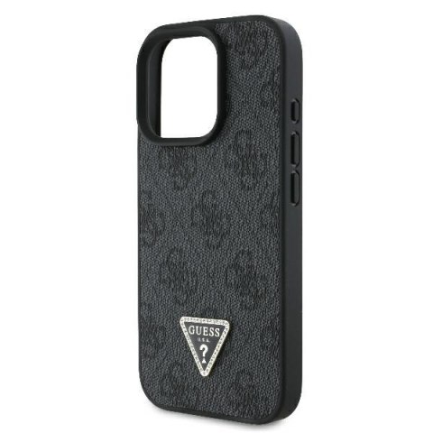 Guess nakładka Leather Metal Logo Strass Crossbody do iPhone 16 Pro Max 6,9" GUHCP16XP4TDSCPK czarna Guess nakładka Leather Metal Logo Strass Crossbody do iPhone 16 Pro Max 6,9" GUHCP16XP4TDSCPK czarna