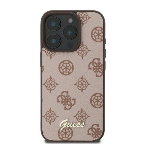 Guess nakładka Peony Script Logo do iPhone 16 Pro Max 6,9" GUHMP16XPGPYSW brązowa MagSafe Guess nakładka Peony Script Logo do iPhone 16 Pro Max 6,9" GUHMP16XPGPYSW brązowa MagSafe